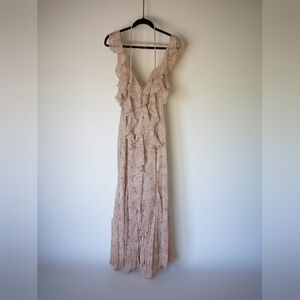 Elegant Pink Lace Dress By Storia Size 8 NWT